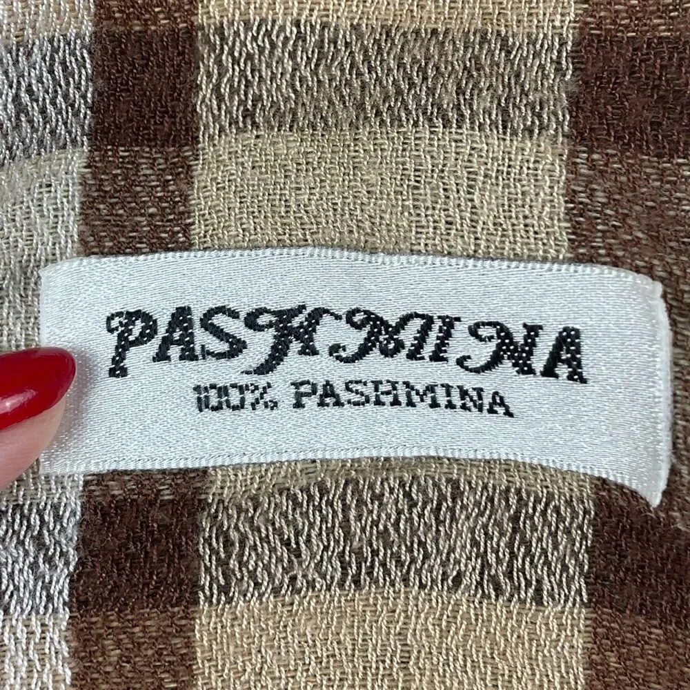 pashmina tan brown